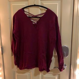 Silence + Noise Criss Cross long sleeve